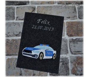 Stickdatei - Polizeiauto